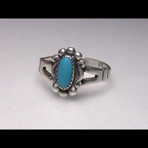 Vintage Turquoise and Sterling Silver Ring